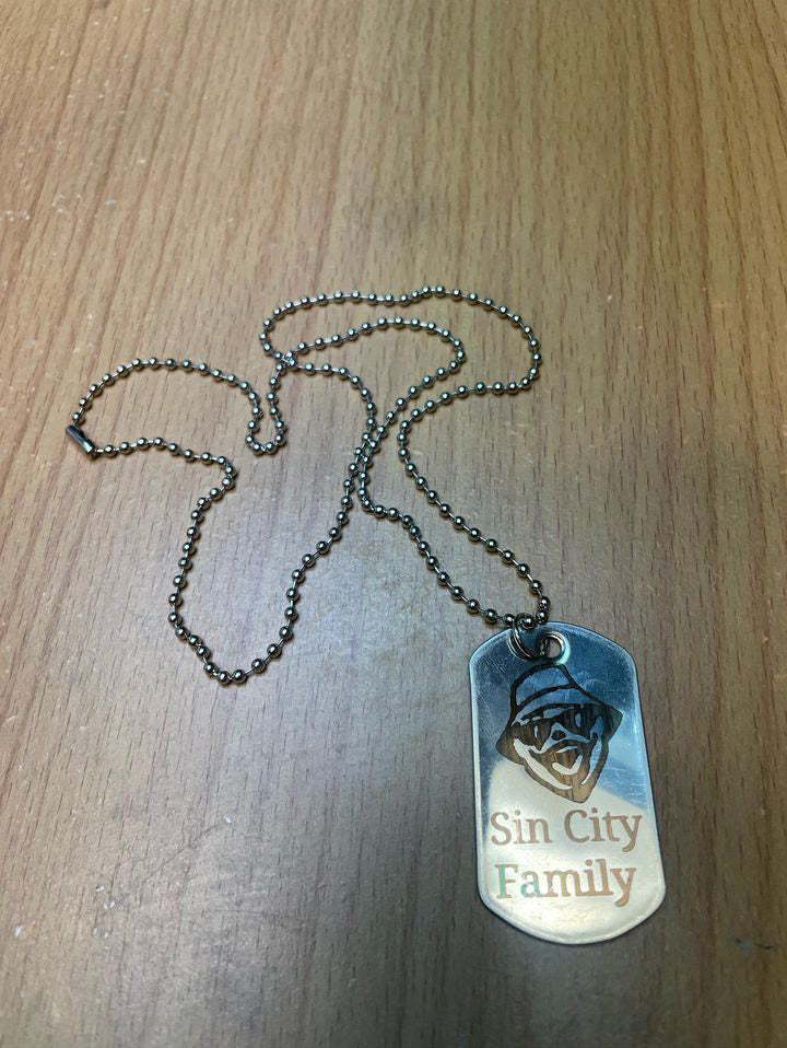 MANNYWISE DOG-TAG NECKLACE